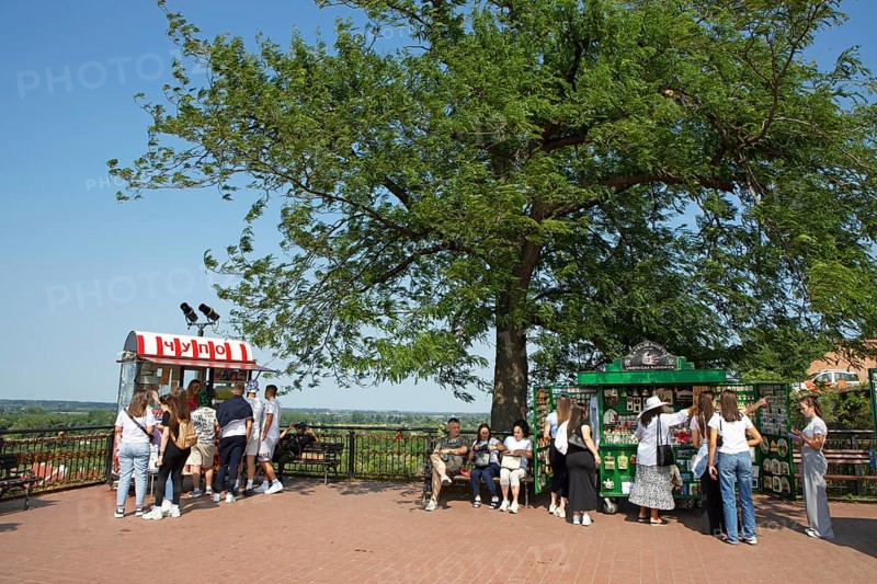 Sales stands in Petrovaradin Fortress or Petrovaradin, Novi Sad, Vojvodina Province, Serbia