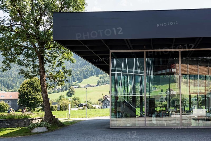 Werkraum Bregenzerwald, architect Peter Zumthor, Andelsbuch, Bregenzerwald, Vorarlberg, Alps, Austria