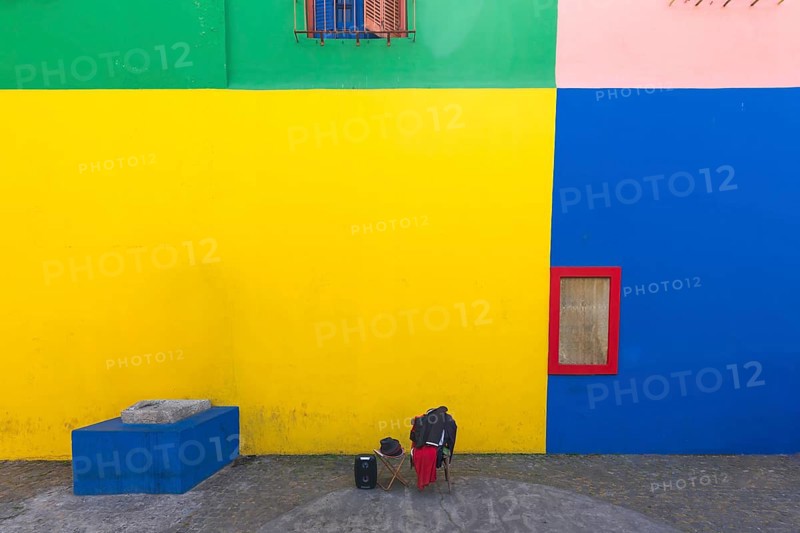 Argentina, colorful buildings of El Caminito, a popular tourist destination in Buenos Aires