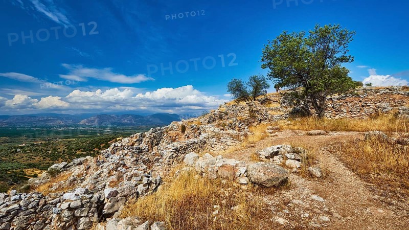 Archaeological site, UNESCO World Heritage Site, Mycenae, Mycenae, important city in pre-classical times, Peloponnese, peninsula, Greece