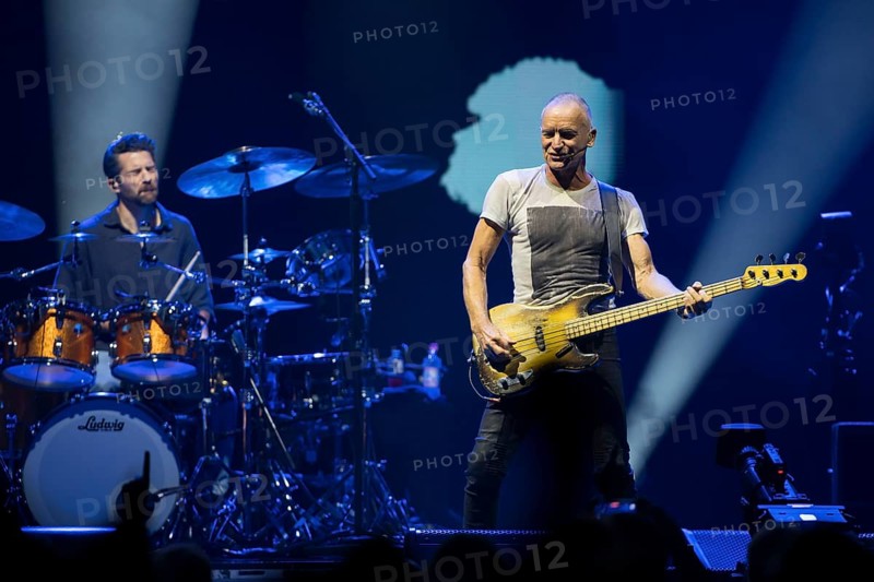 Chris Maas (drummer), Sting (guitarist, real name: Gordon Matthew Thomas Sumner, CBE) live on Sting 3.0 tour at Berlin's Uber Arena on 16.10.2025