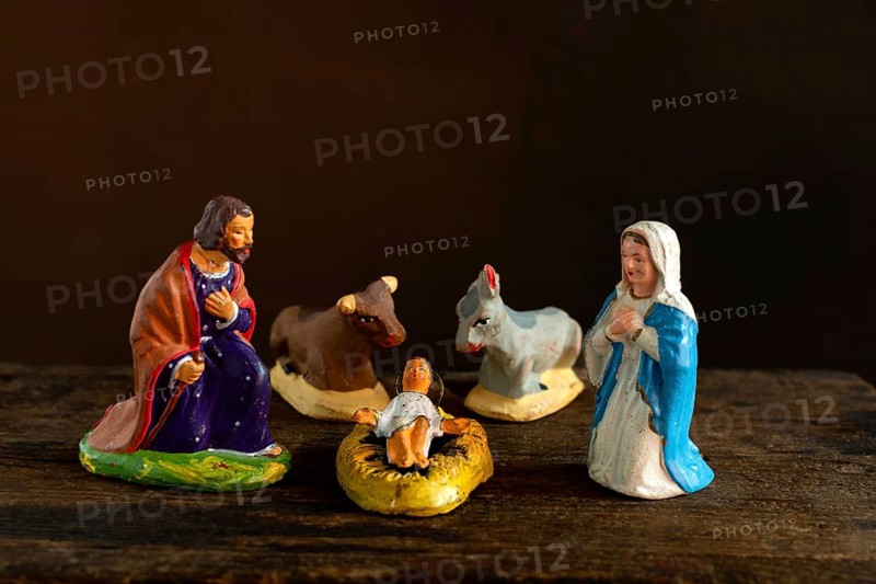 Traditional Provençal terracotta Santons figurines displayed for a crib in France showcasing local craftsmanship and heritage