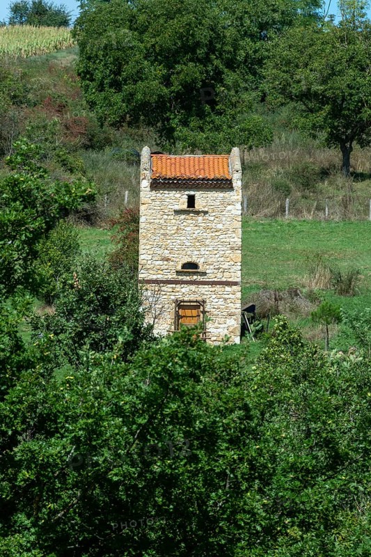 Dovecote in Limagne plain, Puy de Dome department, Auvergne Rhone Alpes, France