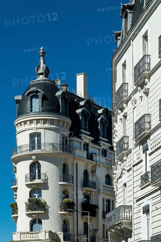 Vichy, listed as World Heritage by UNESCO. The old Astoria Palace hotel. Allier department. Auvergne-Rhone-Alpes. France
