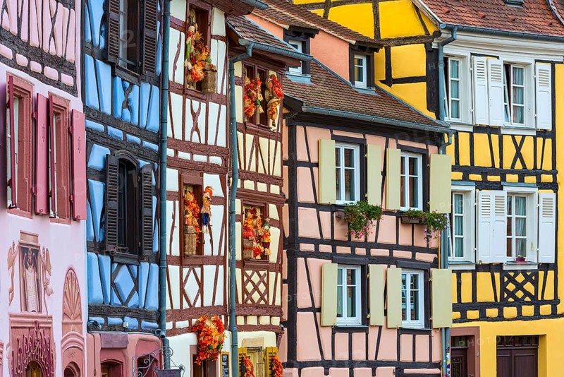 Half-timbered houses in Petite Venise, Colmar