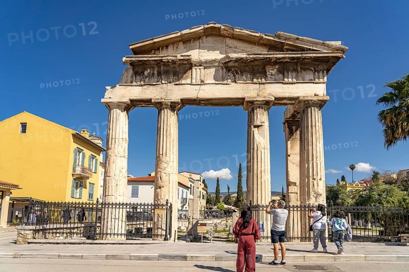 The Tor tor of Athena Archegetis, Roman Agora, Greek capital Athens, Greece