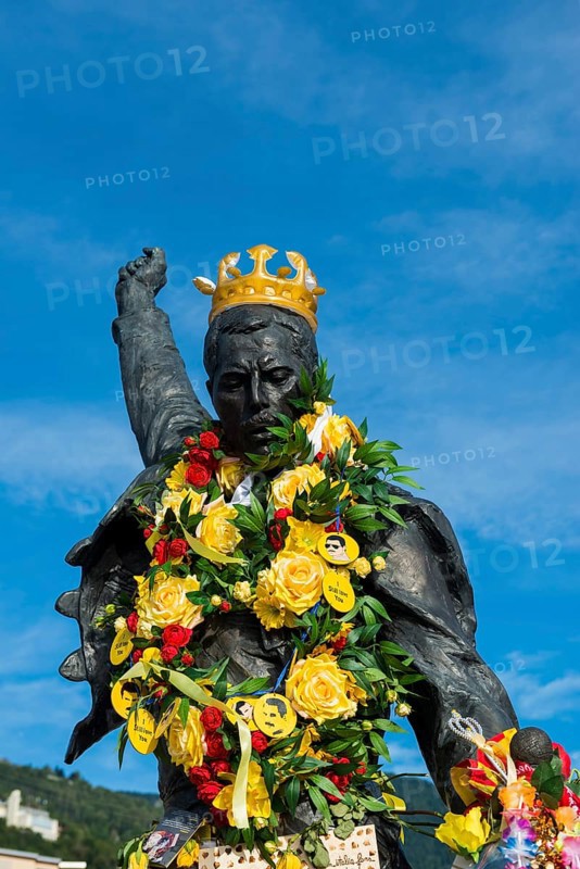 Freddy Mercury statue, Montreux, Lake Geneva, Lac Léman, Canton of Vaud, Switzerland