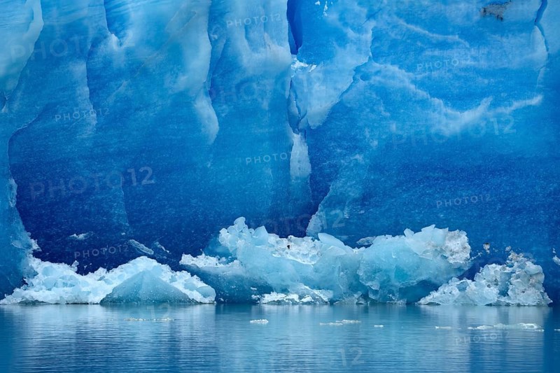 Grey Glacier, in Grey Lake, Torres del Paine National Park, Patagonia, Chile, South America