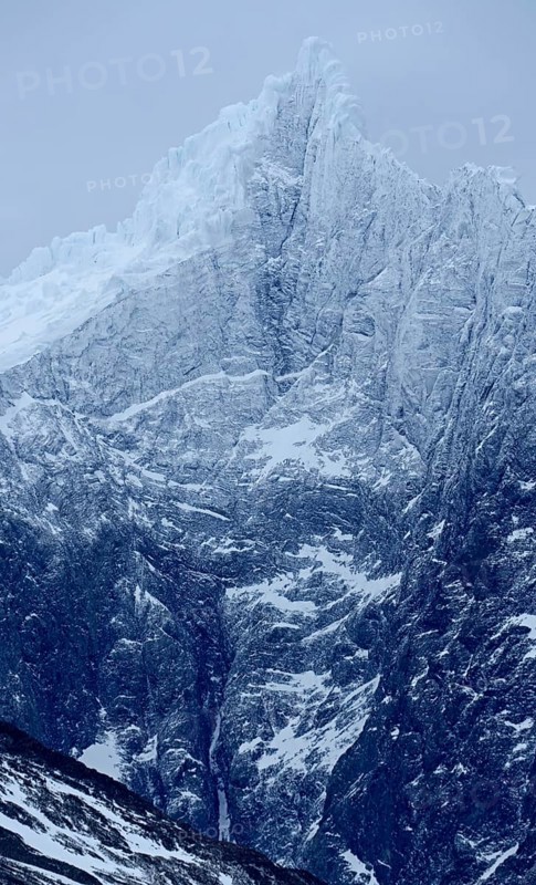 Mountain in Grey Lake, Torres del Paine National Park, Patagonia, Chile, South America