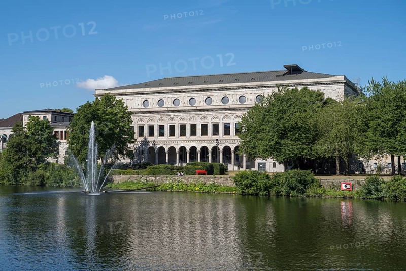 Civic hall an der Ruhr, Mülheim an der Ruhr, Rurgebiet, North Rhine-Westphalia, Germany