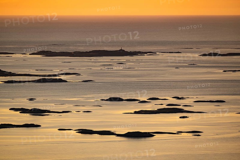 Offshore islands and skerries, sea, evening mood, Otroya or Otrøya island, Møre og Romsdal, Norway