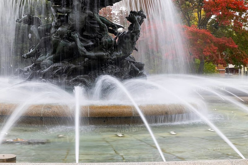 Stormy Waves Fountain, Albertplatz, Neustadt, Dresden, Saxony, Germany