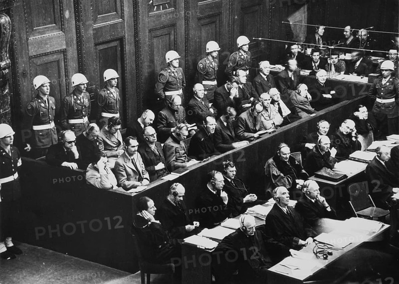 Nuremberg, Nuremberg Trial, view of the dock, 1946