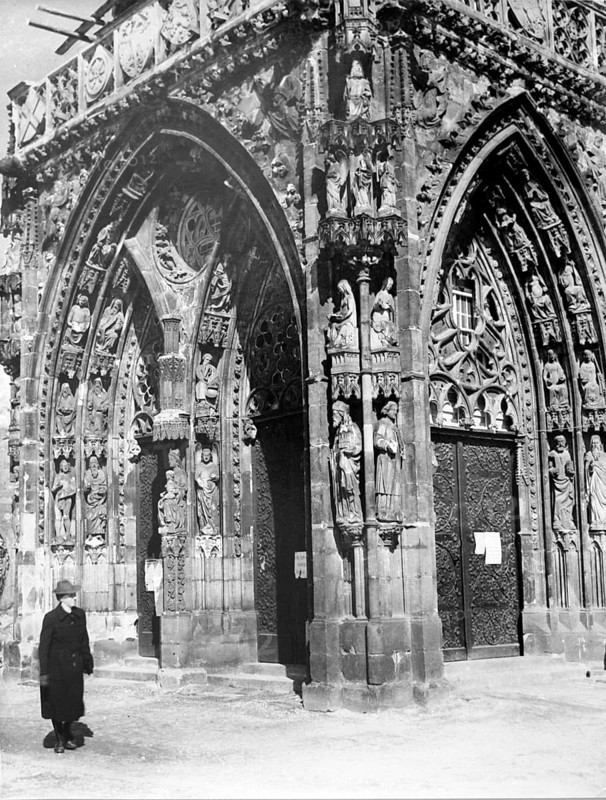 Nuremberg, the cathedral, Church of Our Lady, 1946