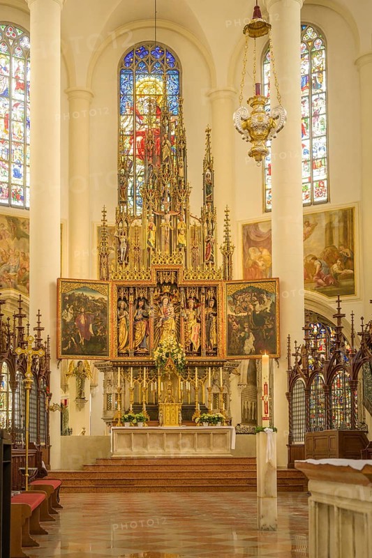 Hochaltar Stadtpfarrkirche St.Jakob, Straubing, Bayern, Deutschland