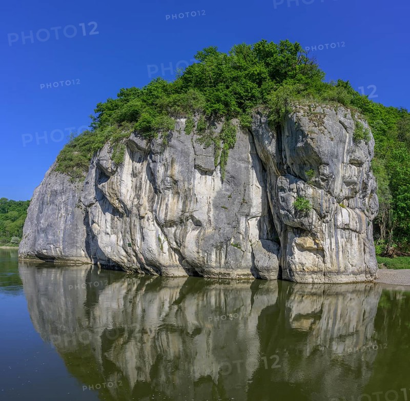 Felsen beim Donaudurchbruch, Kelheim, Bayern, Deutschland