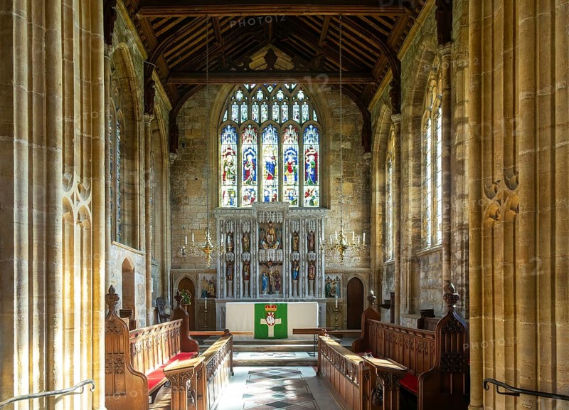Interior of the Minster church of Saint Mary, Ilminster, Somerset, England, UK