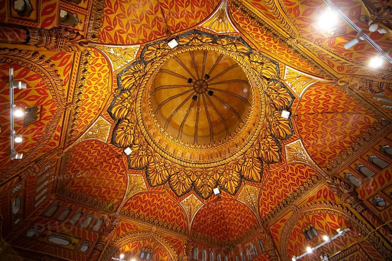 Gumbaz or mausoleum of Tipu Sultan and his family, interior view, Srirangapatna, Karnataka, India