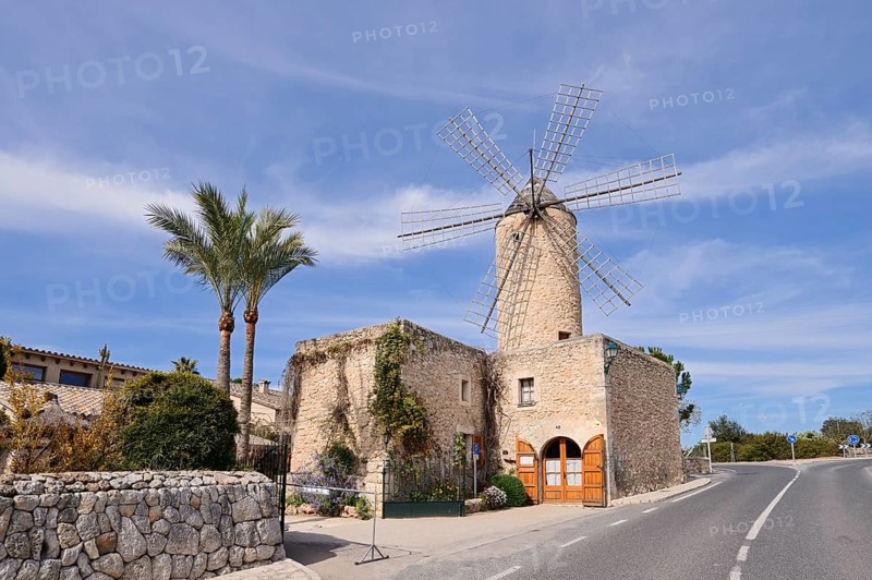 Windmill Moli d'en Pau, Sineu, Majorca, Balearic Islands, Spain