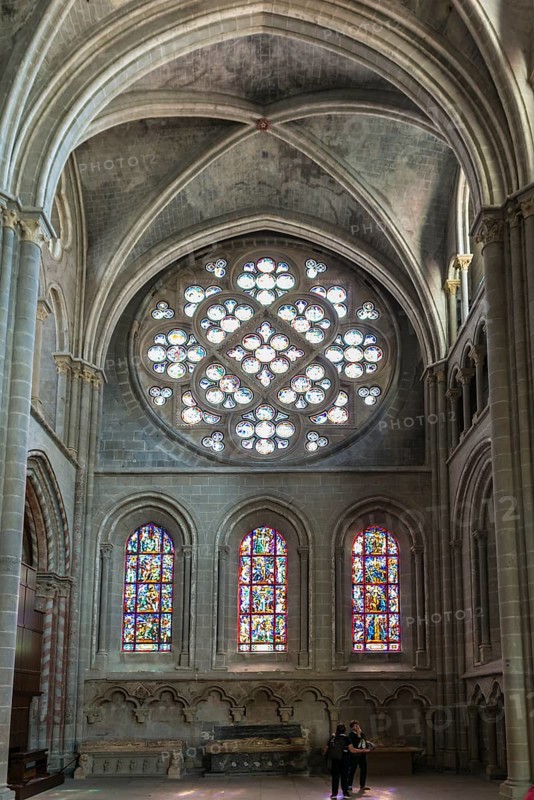 Interior view, Notre-Dame Cathedral, Lausanne, Switzerland