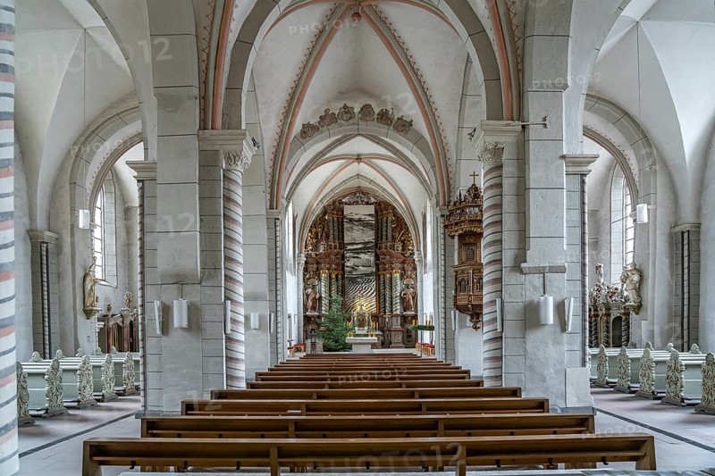 Interior of the Church of St James the Elder or Jakobikirche in Goslar, Lower Saxony, Germany