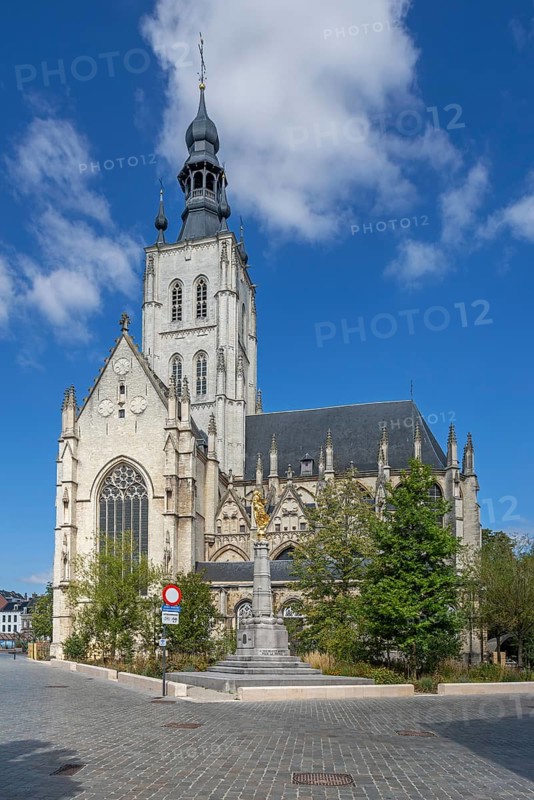 14th century Onze-Lieve-Vrouw-ten-Poelkerk, Brabantine Gothic Church of Our Lady ten Poel in the city Tienen, Tirlemont, Flemish Brabant, Belgium