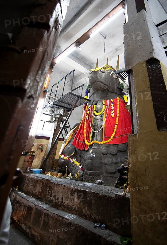 Hindu Basavanagudi Bull Temple, Begaluru or Bangalore, Karnataka, India