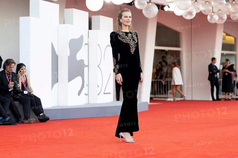 Venice, Italy - 2 September 2025: Eva Herzigova during the red carpet of - A house of Dynamite - during the 82nd Venice International Film Festival
