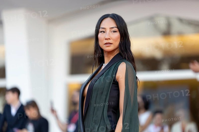 Venice, Italy - 2 September 2025: Greta Lee during the red carpet of - A house of Dynamite - during the 82nd Venice International Film Festival