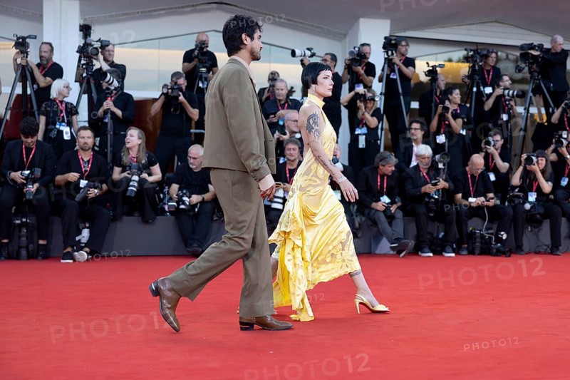 Venice, Italy - 1 September 2025: Halsey and Avan Jogia during the red carpet of - The Smashing Machine - during the 82nd Venice International Film Festival
