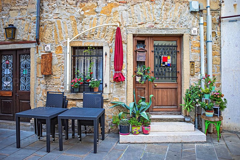 Streets of Muggia, Friuli-Venezia Giulia, Italy