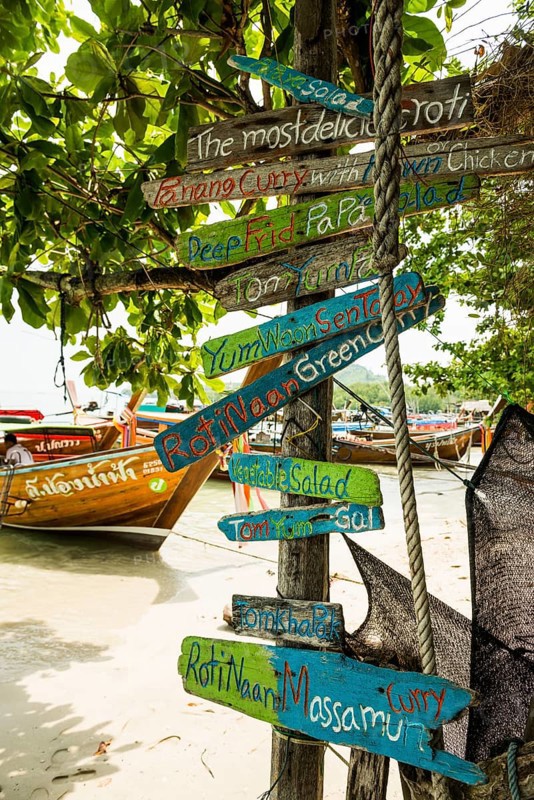 Restaurant on the beach, Koh Mook, Trang Province, Southern Thailand, Andaman Sea, Thailand