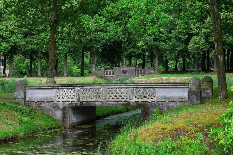 Park of Lütetsburg Castle, Lütetsburg, East Frisia, Lower Saxony, Germany