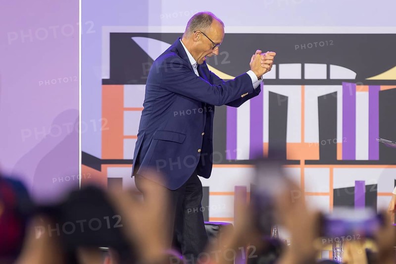 Friedrich Merz (CDU, Chancellor of the Federal Republic of Germany) during a stage talk at the Open Day at the Federal Chancellery in Berlin on 24 August 2025. On 23 and 24 August, the Federal Chancellery, the federal ministries and the Federal Press Office will open their doors to all citizens