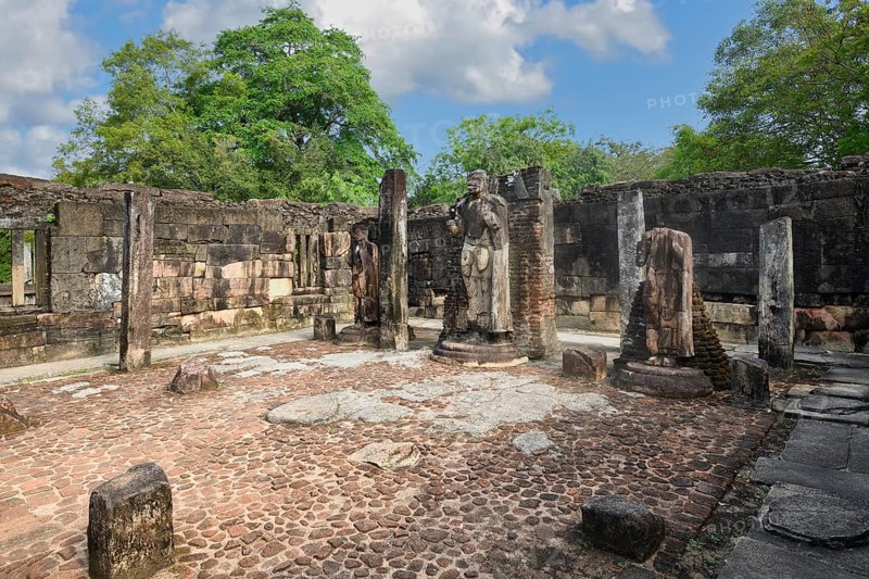 Buddha tooth relic temple, Polonnaruwa ruins of the garden-city created by Parakramabahu the Great in the 12th century, Polonnaruwa, Sri Lanka