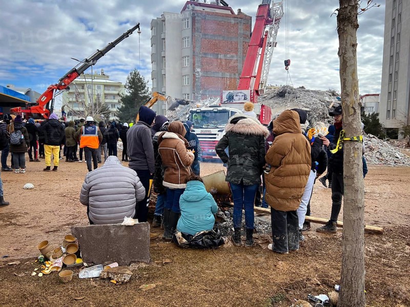 Turkish civil defense teams (AFAD) search for survivors under the rubble after a powerful 7.8-magnitude earthquake struck southern Turkey, killing tens of thousands. Kahramanmaras, Turkey. February 6, 2023, Kahramanmaras, Turkey