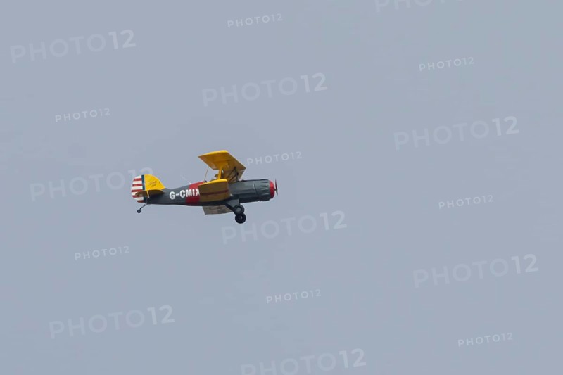 Murphy Renegade aircraft flying in a blue sky, England, United Kingdom