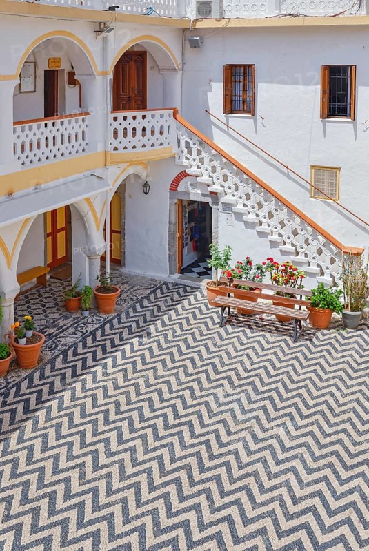 Panormitis monastery, Panormitis, Symi Island, Dodecanese Islands, Greece
