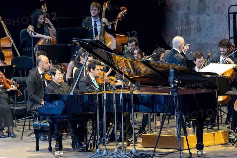 Lang Lang, Pianist, West-Eastern Divan Orchestra - Daniel Barenboim and Lang Lang, Classical, open air on 10 August 2025, Waldbühne, Berlin, Germany < english> West-Eastern Divan Orchestra - Daniel Barenboim & Lang Lang, Classical, open air on August 10, 2025, Waldbühne, Berlin, Germany