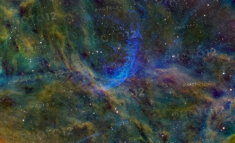 WR134, false colour image in Hubble Palette, a variable Wolf-Rayet star in the constellation Swan
