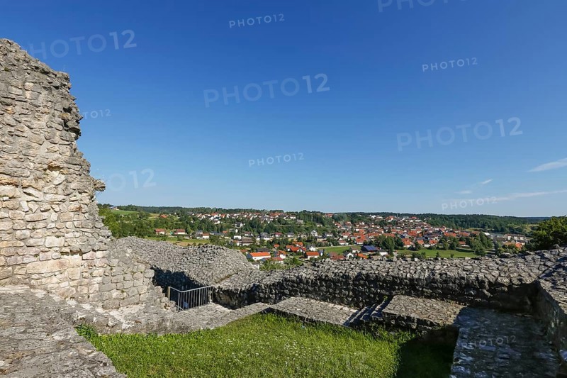 Veringen Castle, ruins, wall remains, view, Veringenstadt, Swabian Alb, Baden-Württemberg, Germany