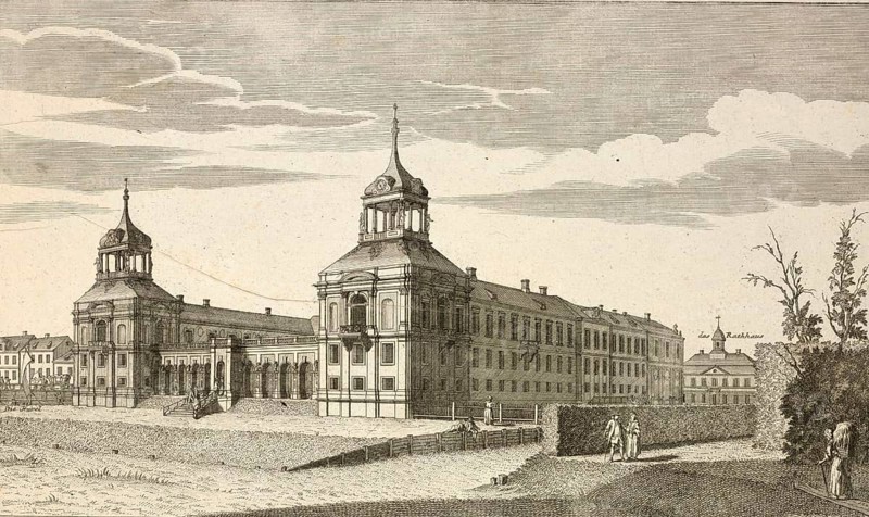 Royal Prussian pleasure palace at Oranienburg, Brandenburg, Germany, around 1880, digitally restored reproduction of a 19th century illustration, historical, exact date unknown