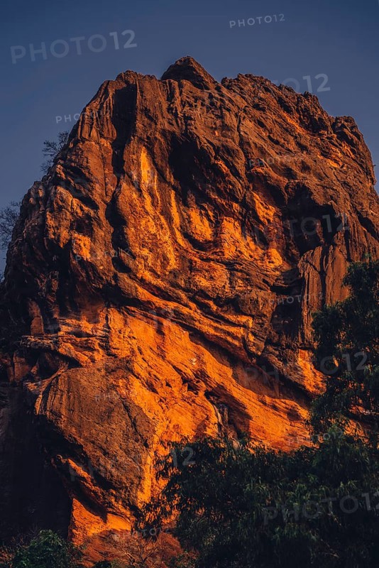 Special light atmosphere in the outback at Windjana Gorge National Park in Australia