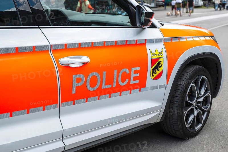 Police car Police Cantonal Police Bern, Interlaken, Canton of Bern, Switzerland