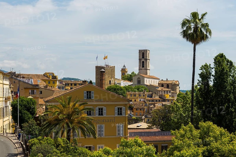 Panorama Old Town, Grasse, Alpes Maritimes, Provence Alpes Cote d'Azur, French Riviera, South of France, France