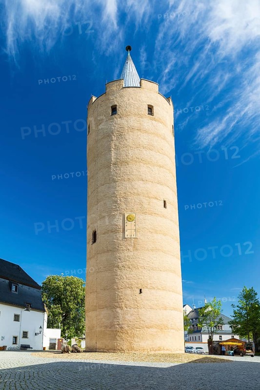Keep Dicker Heinrich, Wildeck Castle in Zschopau, Erzgebirge, Saxony, Germany