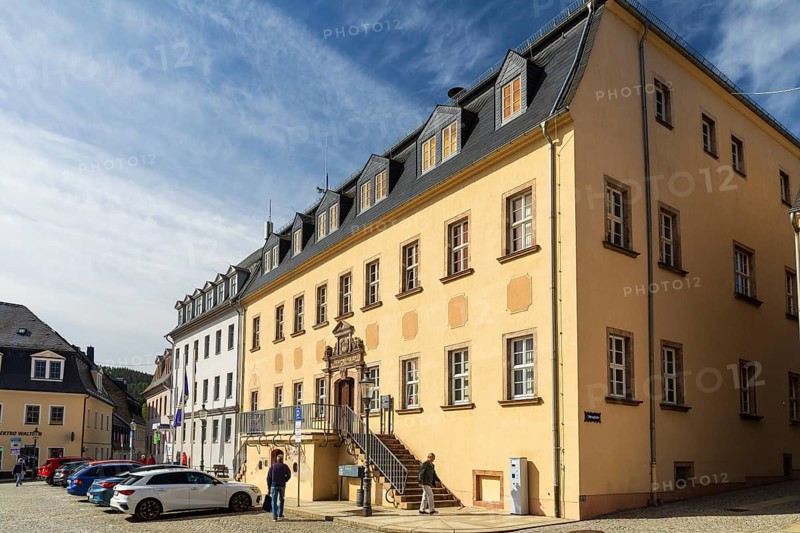 New Town Hall, Zschopau, Erzgebirge, Saxony, Germany