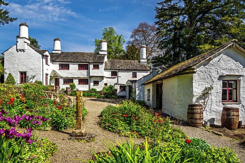 Townend house, National Trust, Troutbeck, Windermere, Lake District, Cumbria, England, United Kingdom