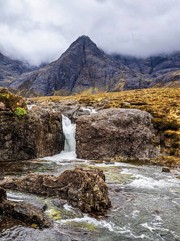 Fairy Pools and Waterfalls, Glen Brittle, Black Cuillin, Isle of Skye, Scotland, UK