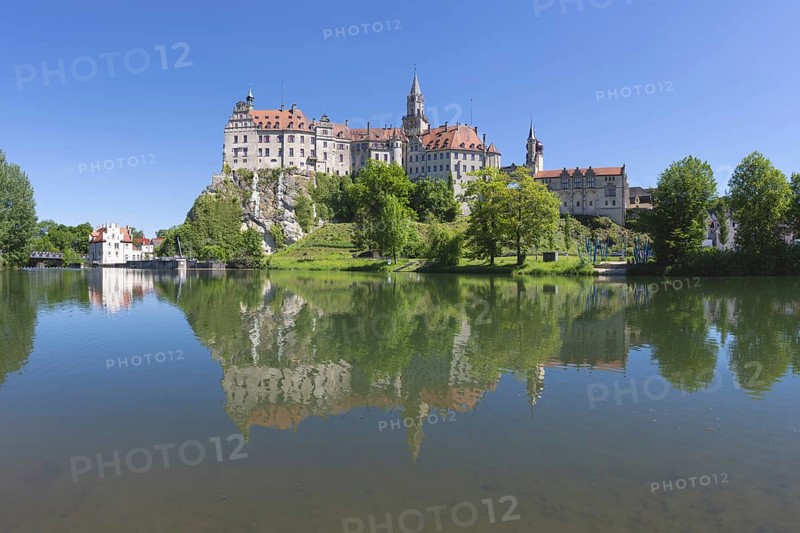 Sigmaringen Castle, Hohenzollern Castle, on the Danube, Sigmaringen, Swabian Alb, Baden-Württemberg, Germany